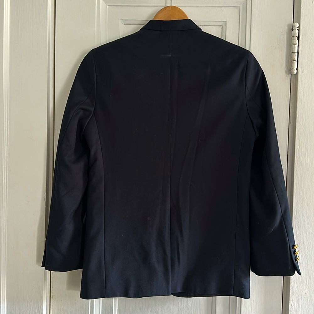 Boys Nautica Navy Blue Lined Blazer with Brass Buttons - Size 14 Regular - Picture 4 of 6